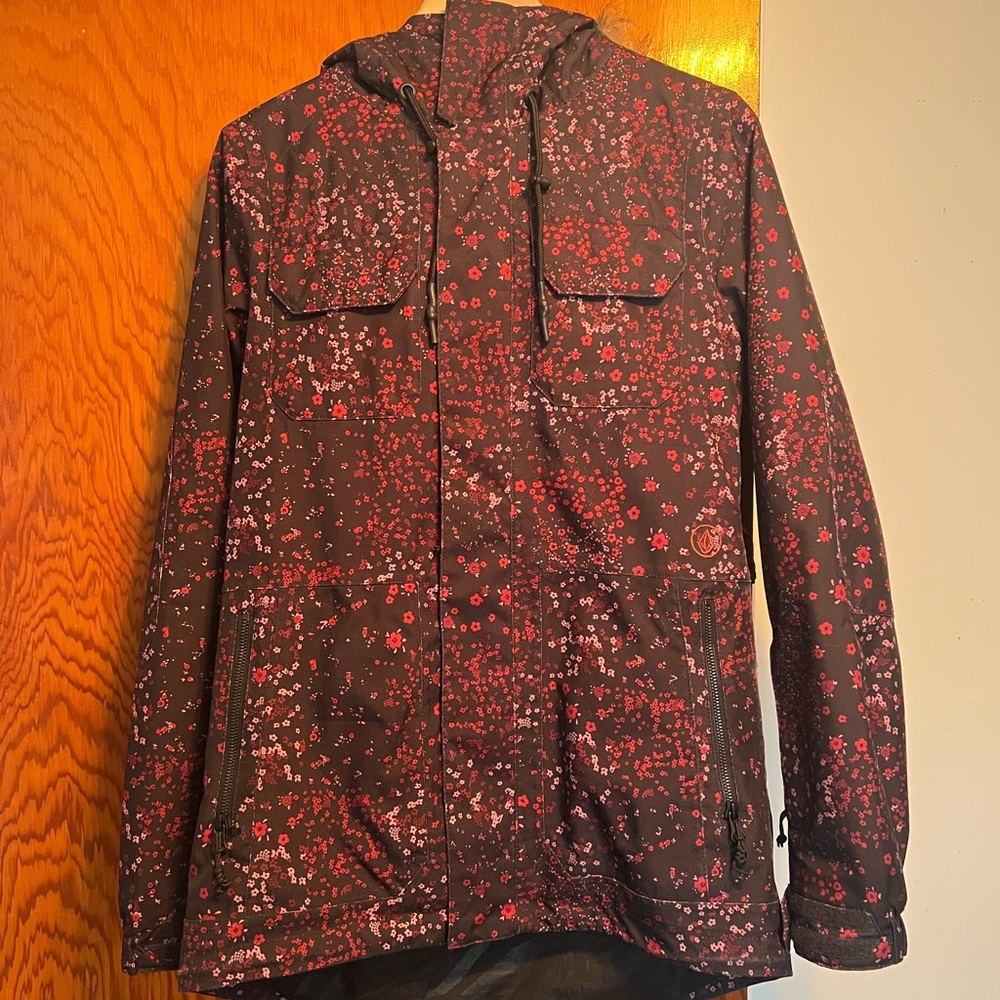 Volcom floral ski / snowboarding jacket